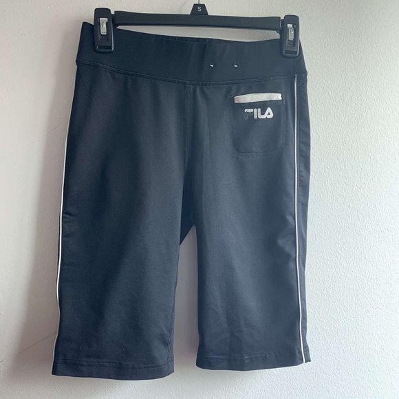 FILA Black Long Workout Shorts - Picture 2 of 5